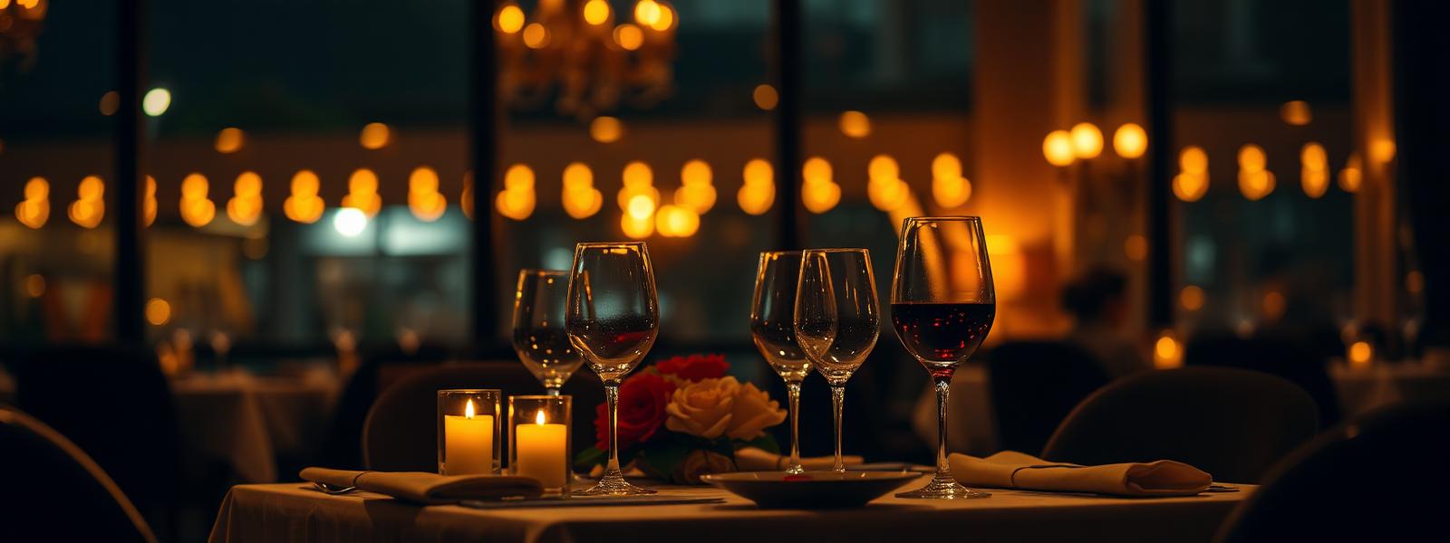 Elegant restaurant table